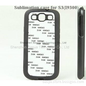 Blank Sublimation phone cover with aluminum insert  for Samsung S3